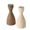 Boltze home bougeoir bois h17cm marron naturel