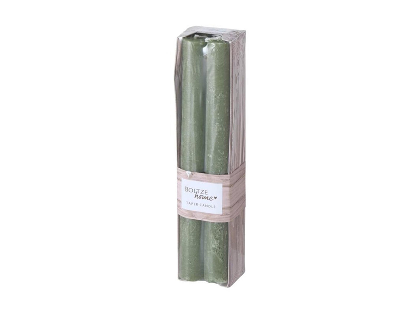 Boltze home bougie de dîner rustique 4 pièces vert