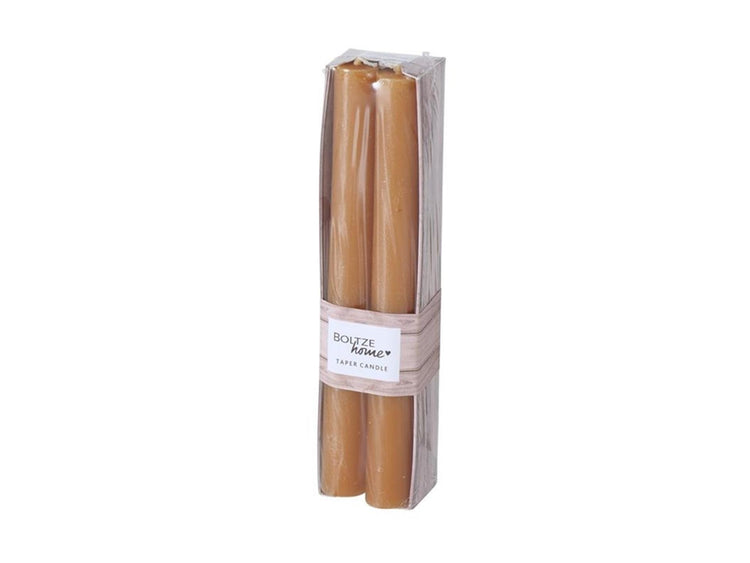 Boltze home bougie de dîner rustique 4 pièces orange
