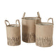 Boltze home panier ensemble jute 3 pièces