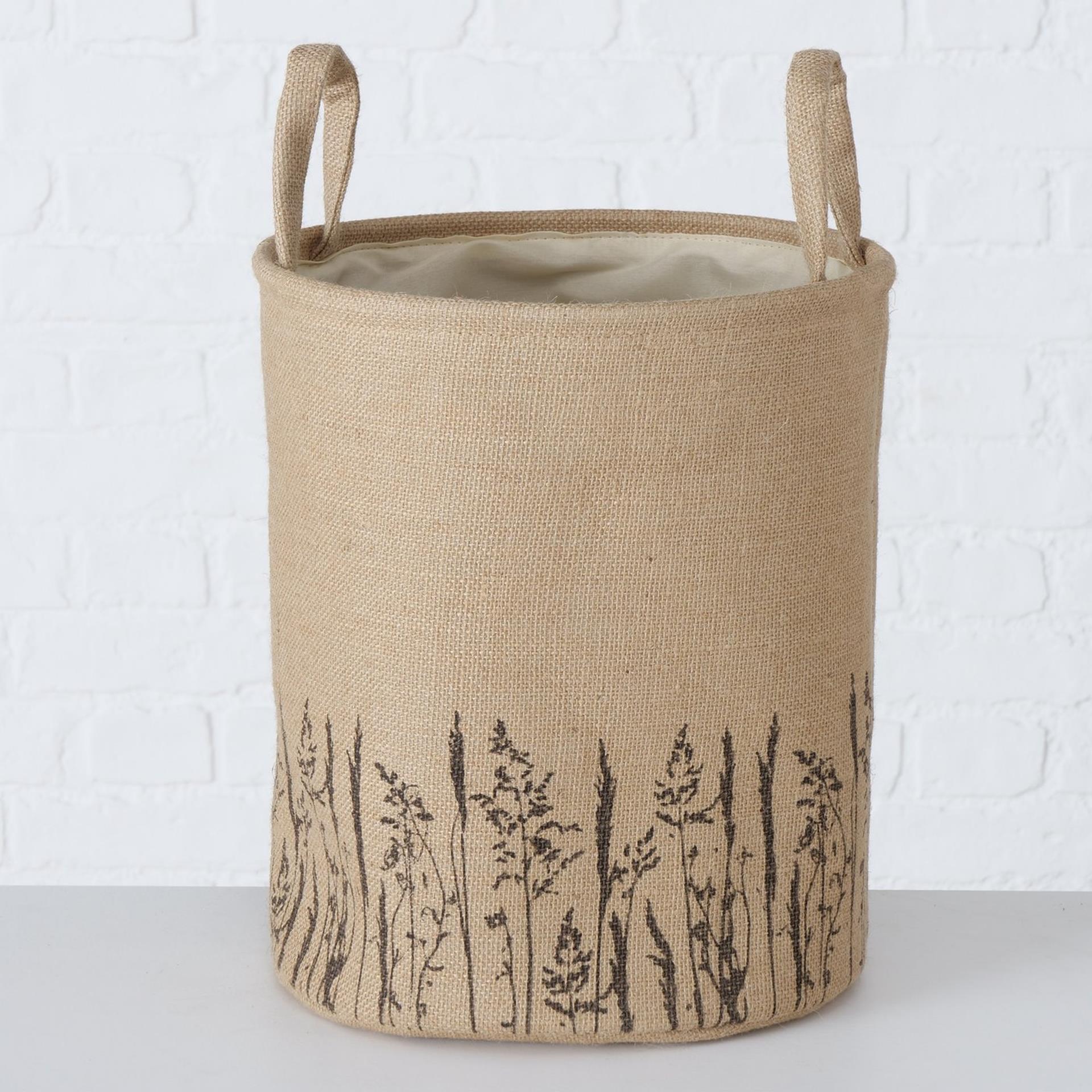 Boltze home panier ensemble jute 3 pièces