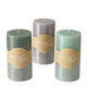 Boltze home bougie pilier mariza ø7xh13cm, gris