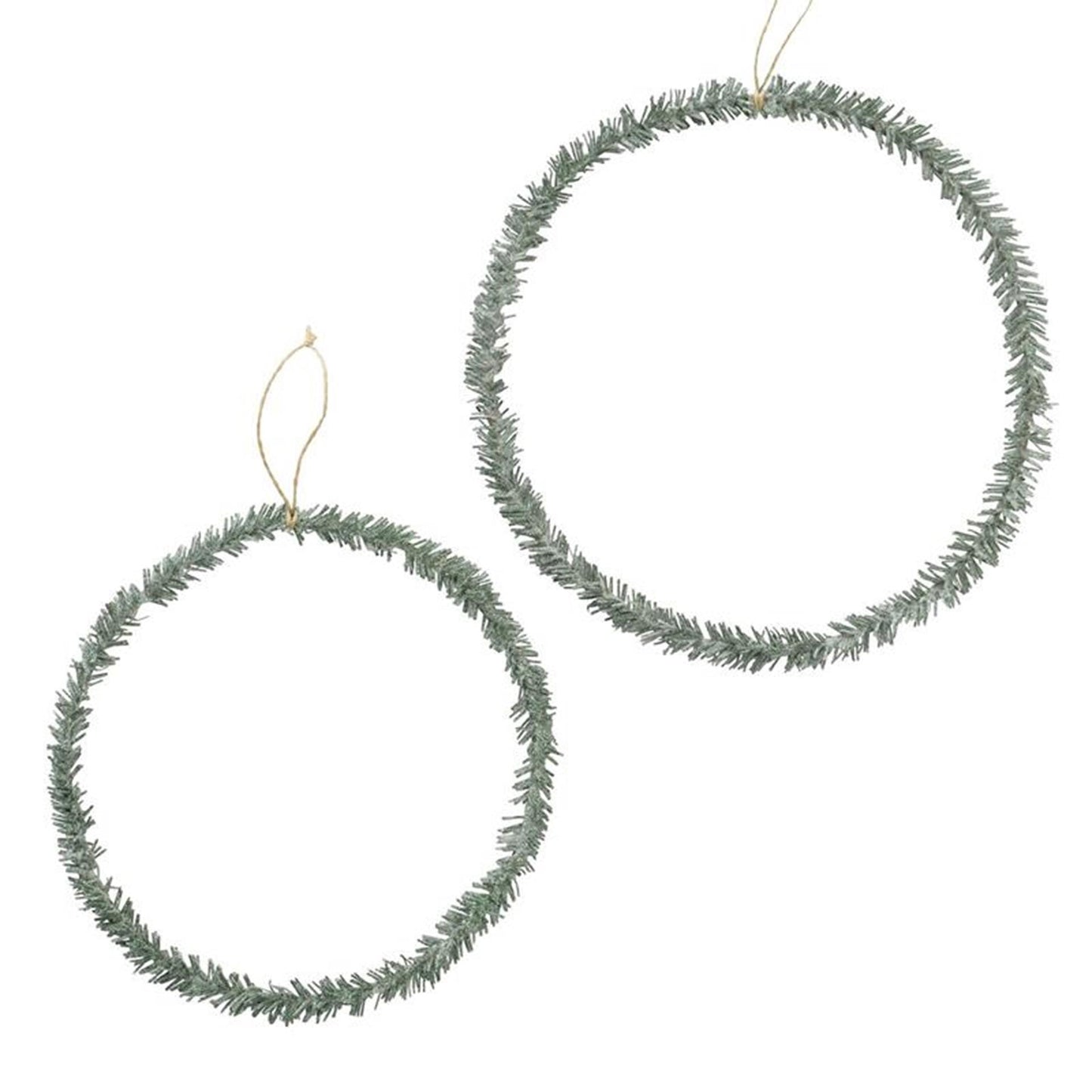 Boltze home déco pendentif cercle lot de 2 paillettes vert