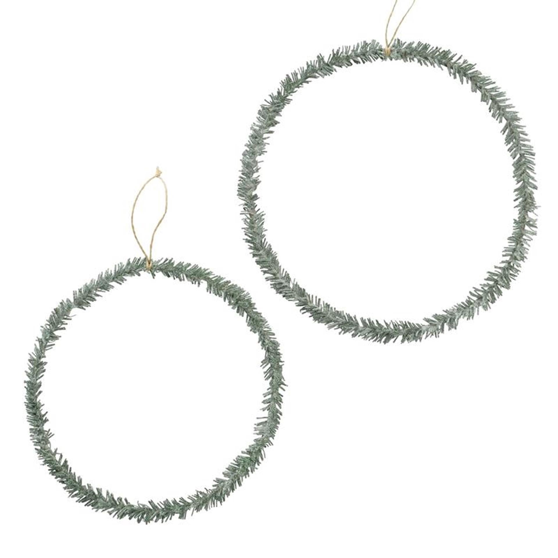 Boltze home déco pendentif cercle lot de 2 paillettes vert
