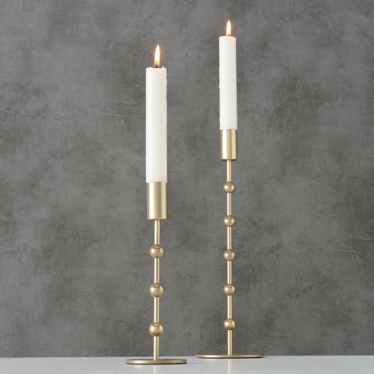 Boltze home bougeoir ensemble kimberly 2 pièces or