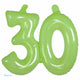 Gonflage numéro 30 citron vert transparent