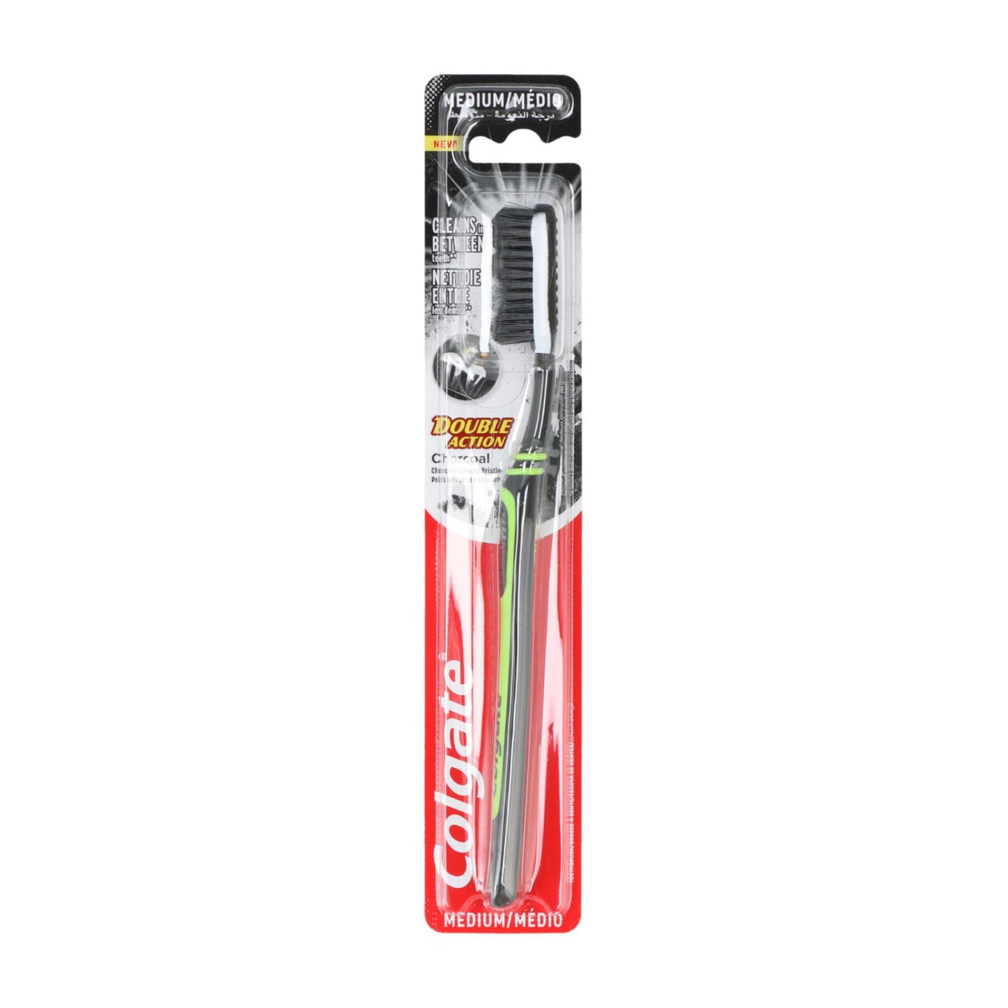 Brosse à dents Colgate charbon moyen