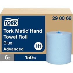 Rouleau de serviettes Tork matic bleu