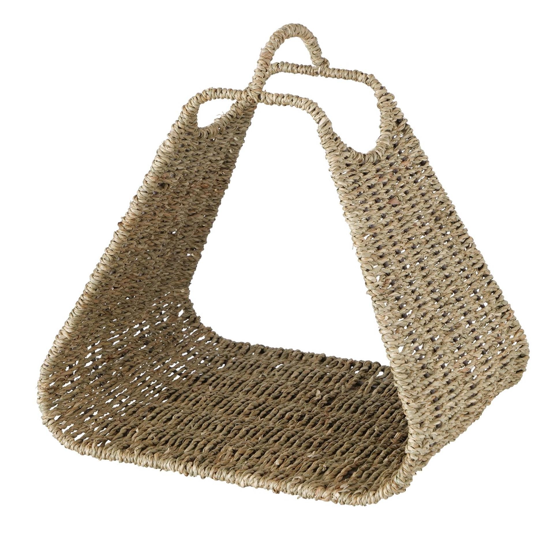 Boltze home panier à magazines beris jonc de mer 34x29cm