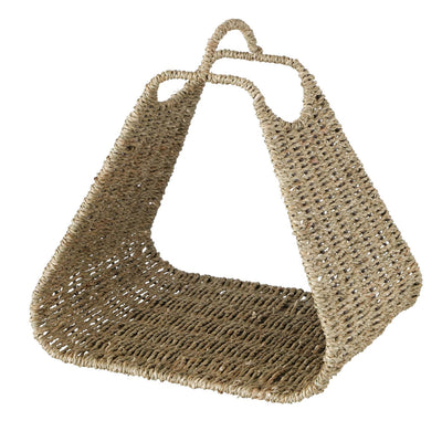 Boltze home panier à magazines beris jonc de mer 34x29cm