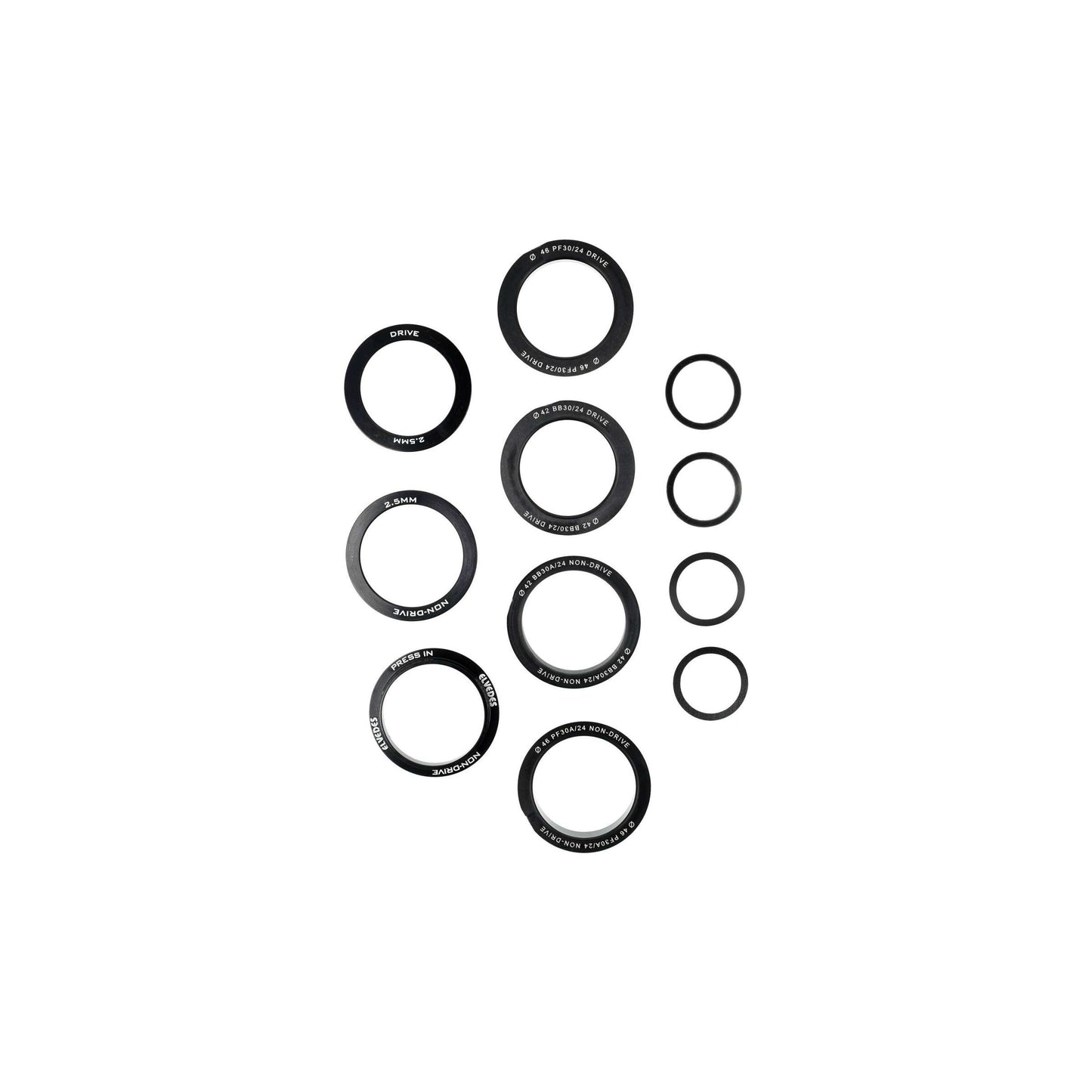 Jeu de roulements de pédalier Elvedes twist fit bb30