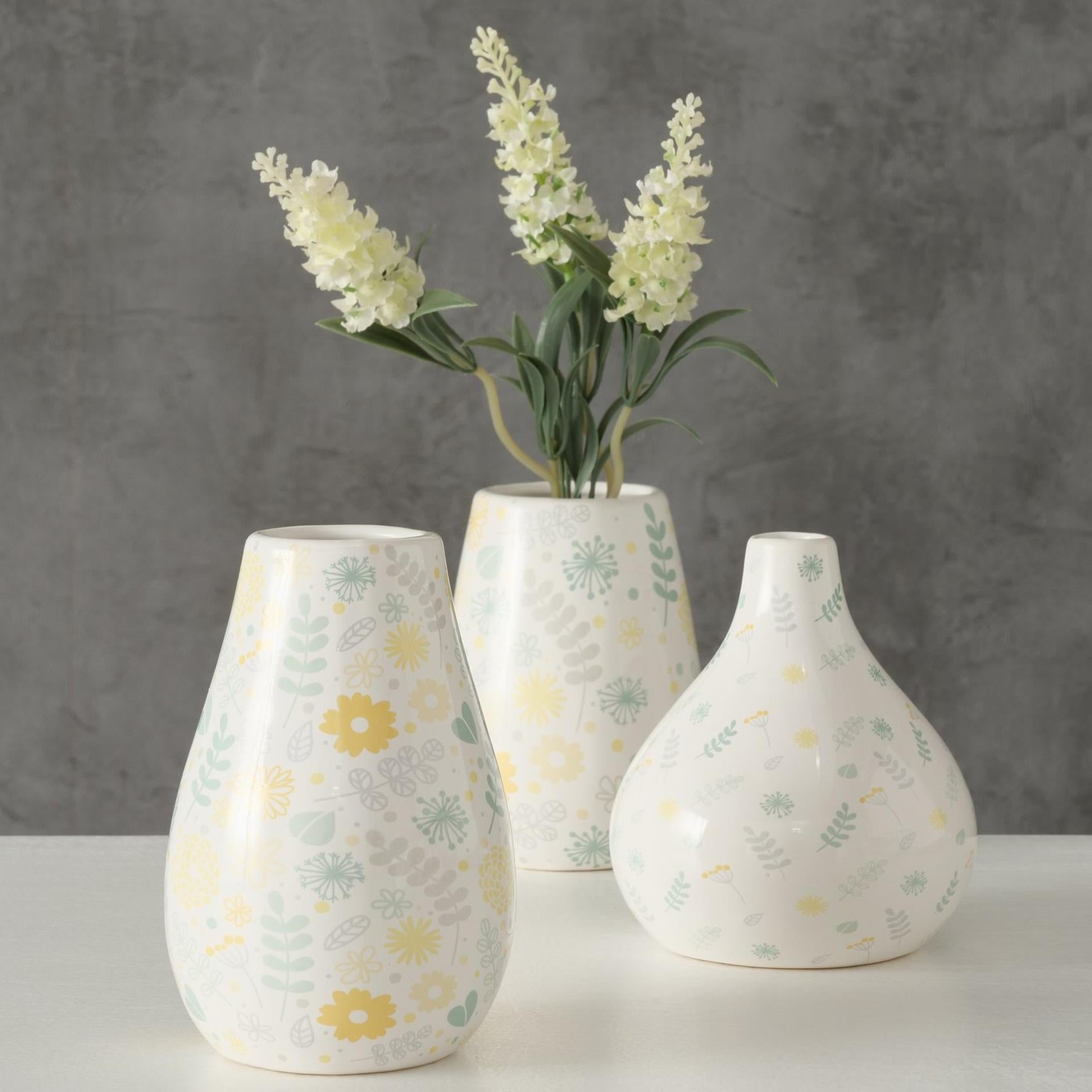 Boltze home vase linga ø8xh14 blanc