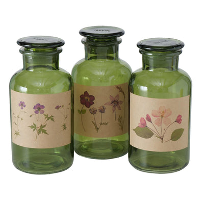Boltze home pharmacie flacon drya ø10xh22cm vert