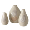 Boltze home vase stona faïence set a 3 h8 11 12cm