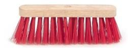 Balai de rue en nylon 300mm (rouge)