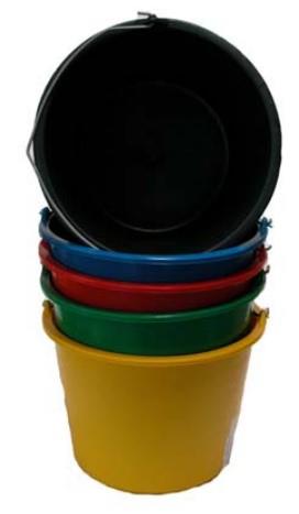 Seau de chantier 12 litres bleu