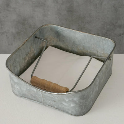 Boltze home porte-serviettes jackson zinc 18x18x7cm