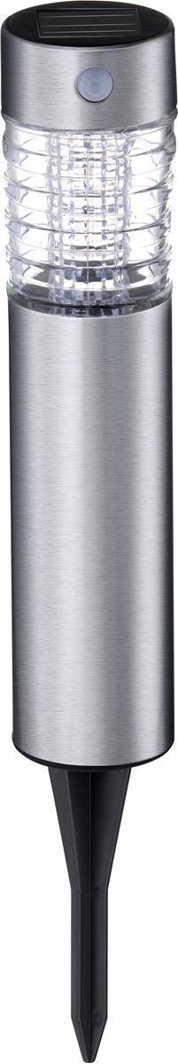 Éclairage de jardin solaire Grundig – lampe de jardin avec piquet – lumière blanc froid – ip44 – ø6 x 38,5 cm