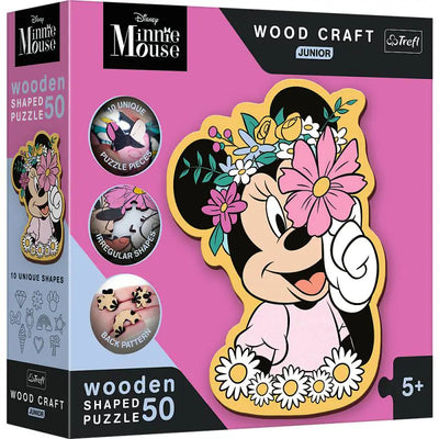 Trefl Wooden Minnie Mouse Junior Puzzle de 50 pièces