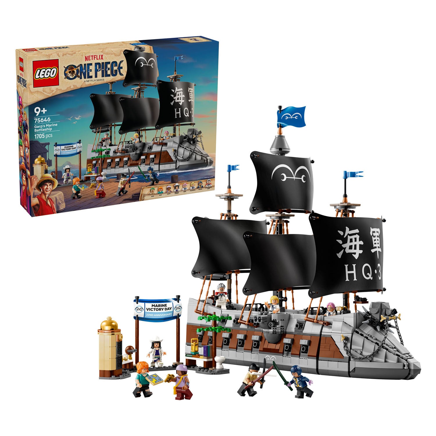 Lego one piece le cuirassé des pirates de Garp jouets pour enfants 75646