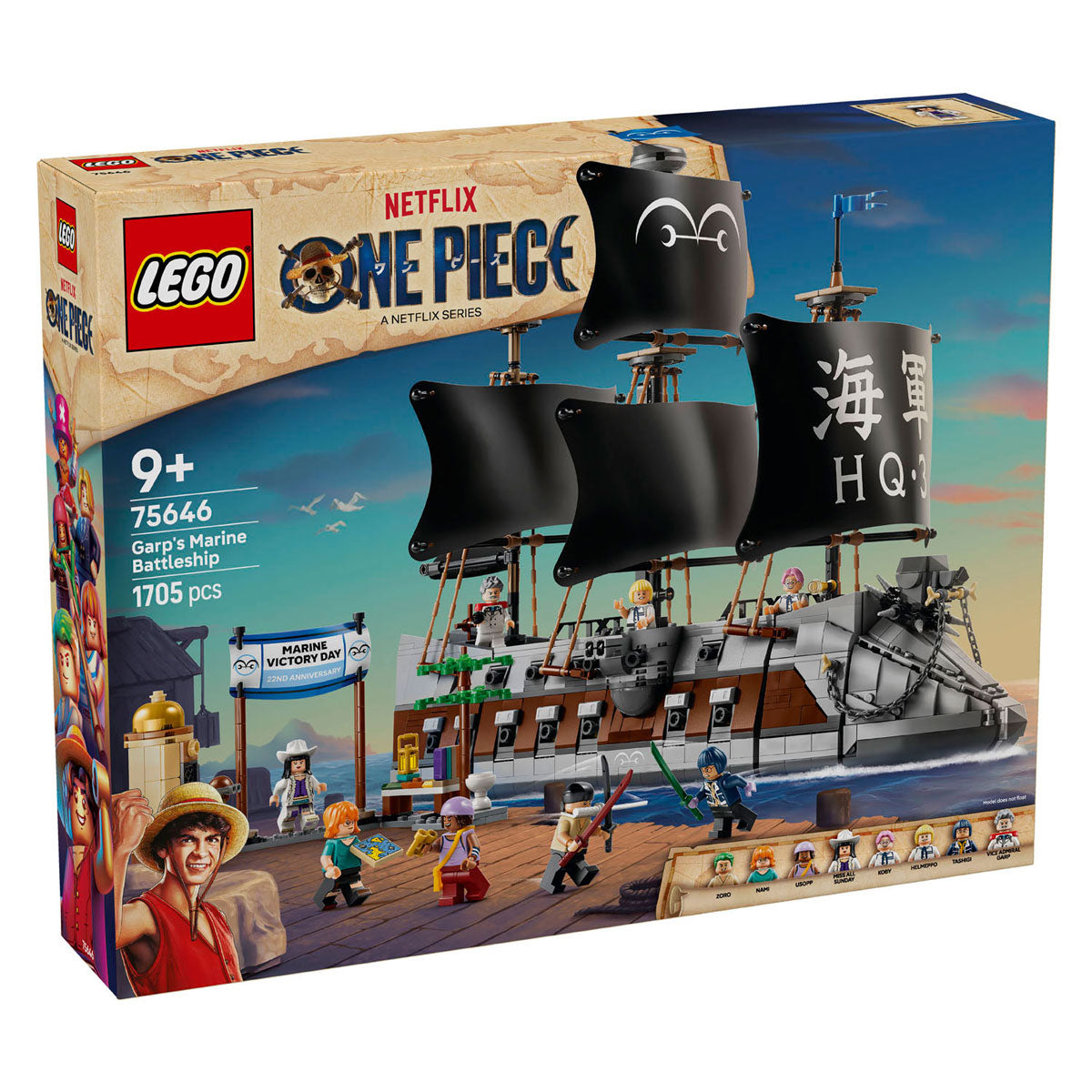 Lego one piece le cuirassé des pirates de Garp jouets pour enfants 75646