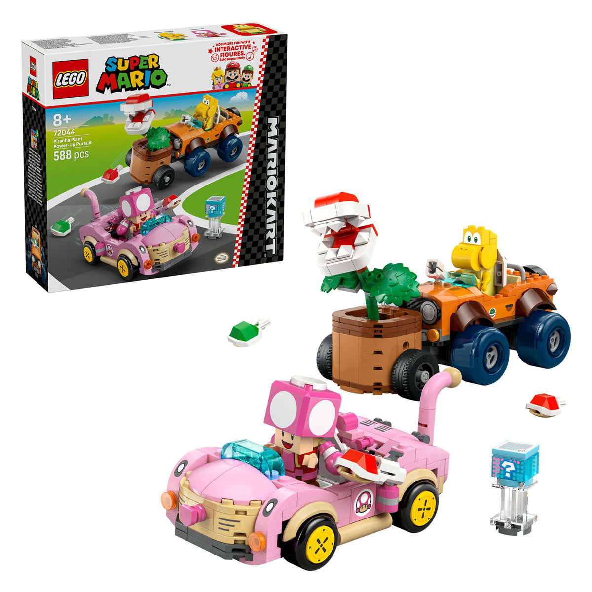 Lego super mario kart 72044 poursuite avec la plante piranha