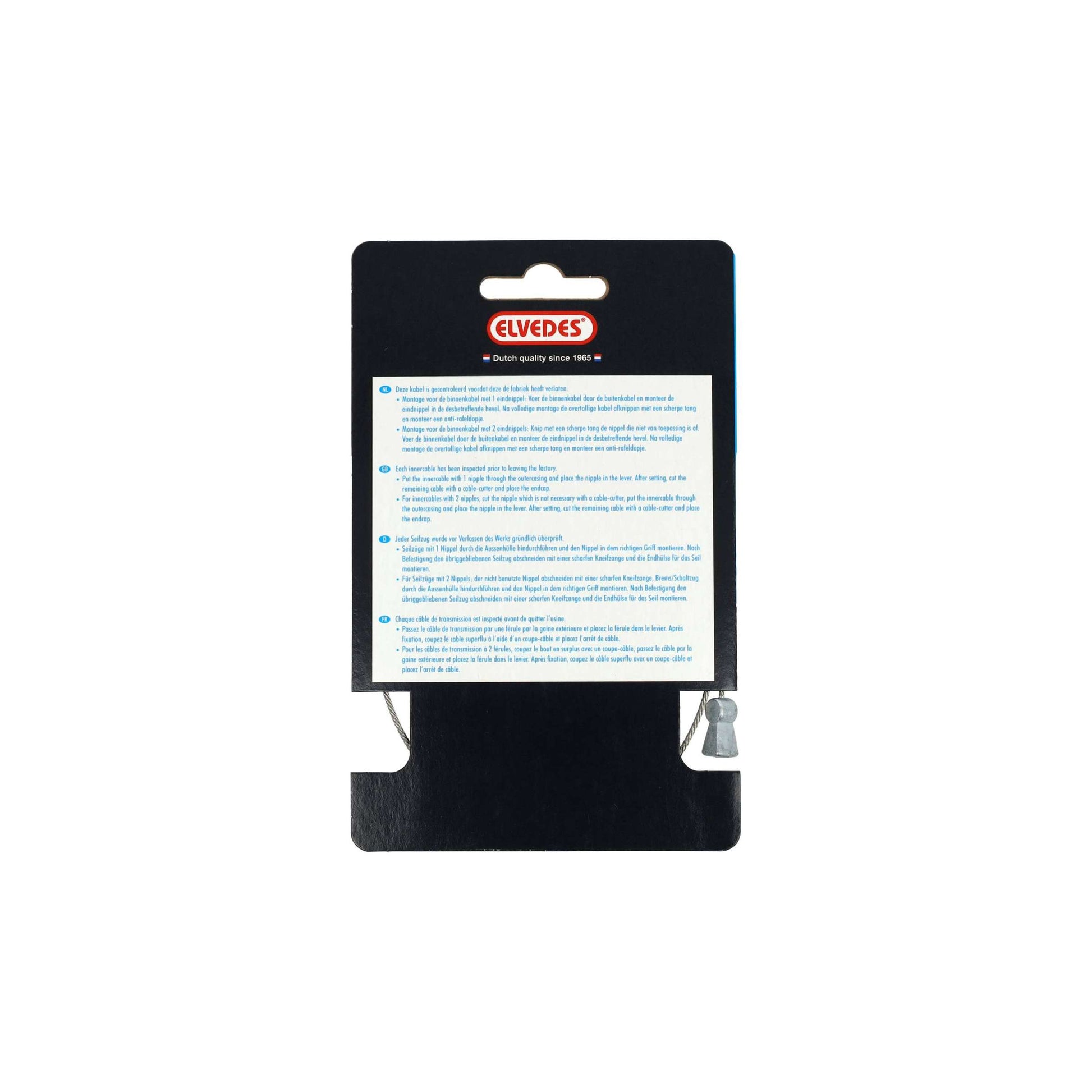 Elvedes Rem Inner Cable Ø1,5 mm 400 mm en acier
