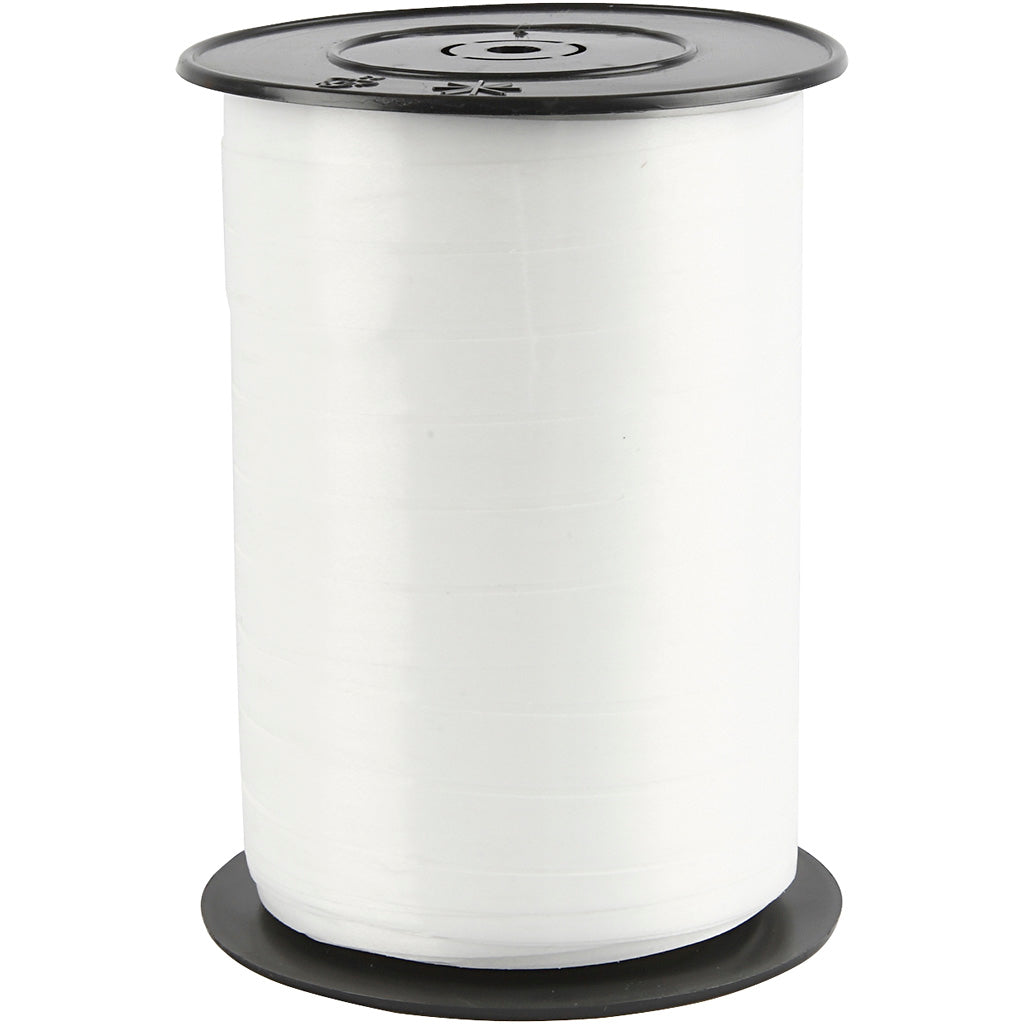 Creativ Company Giftin, b: 10 mm, brillant, blanc, 250 m 1 rouleau