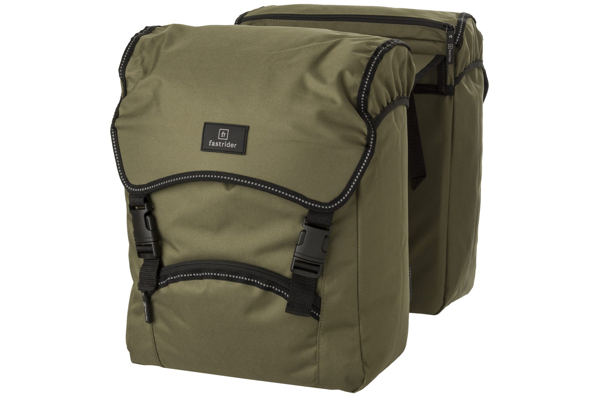 Fastrider unibag traffic double sac de vélo basics armée vert