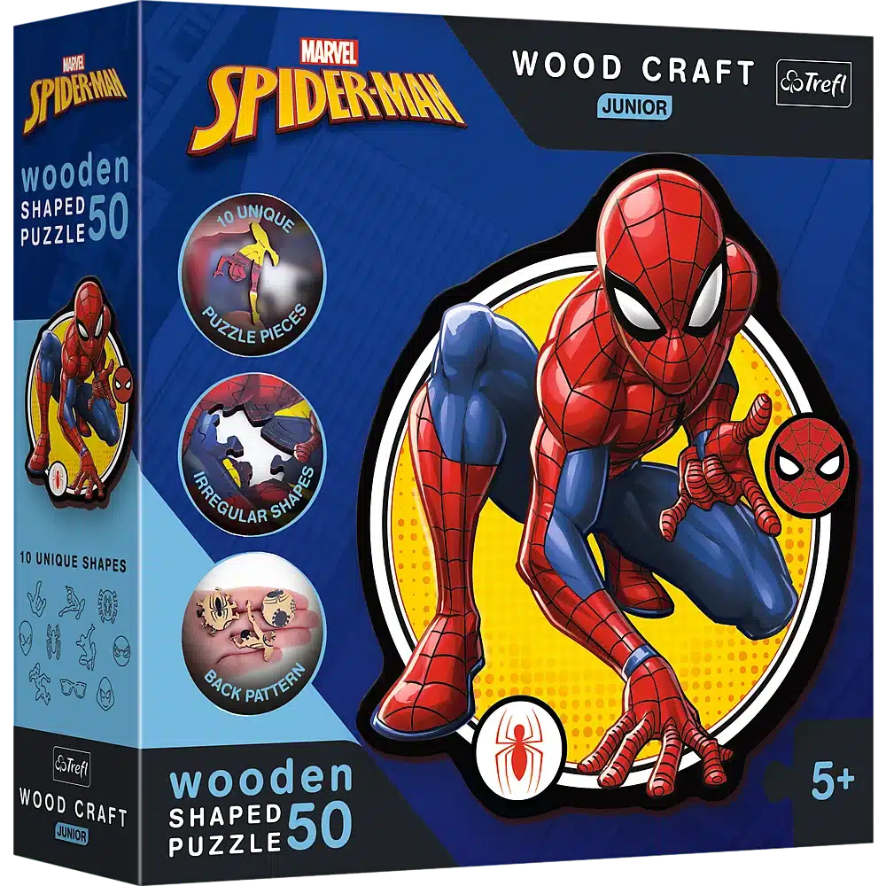 Trefl Houten Spiderman Junior Marvel Puzzle 50 Pieces