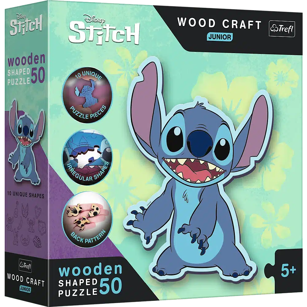 Disney Trefl Wooden Lilo Amp; Puzzle junior de 50 pièces