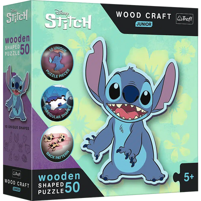 Disney Trefl Wooden Lilo Amp; Puzzle junior de 50 pièces