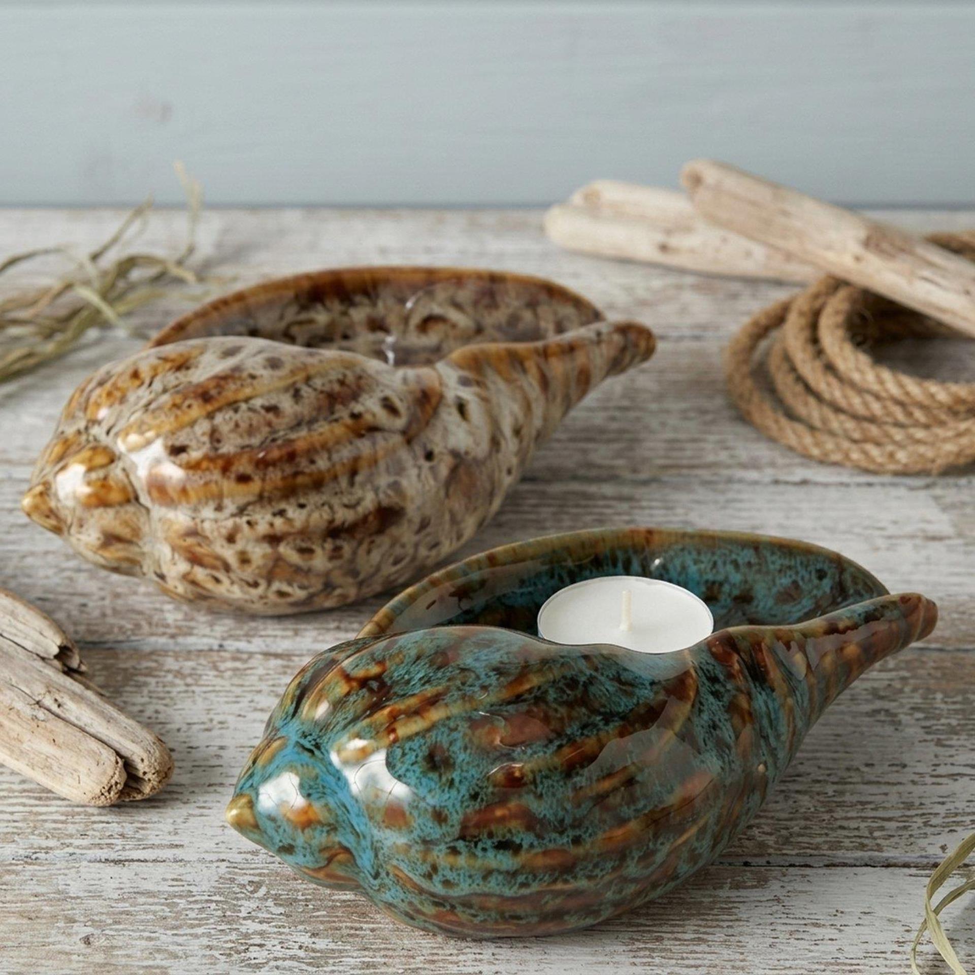 Coquille déco maison Boltze 14x8x5,5cm