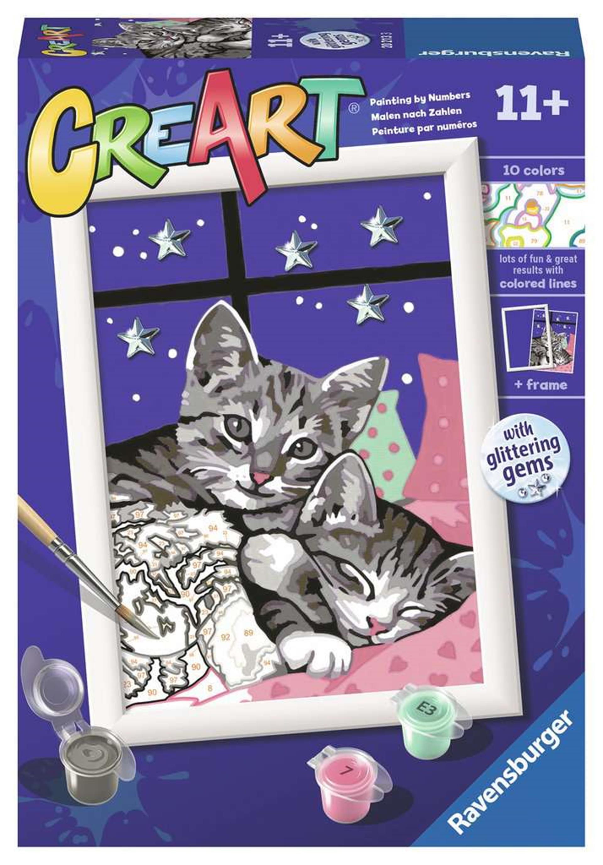 Ravensburger Creart Painting by Number Sleepy Kittens