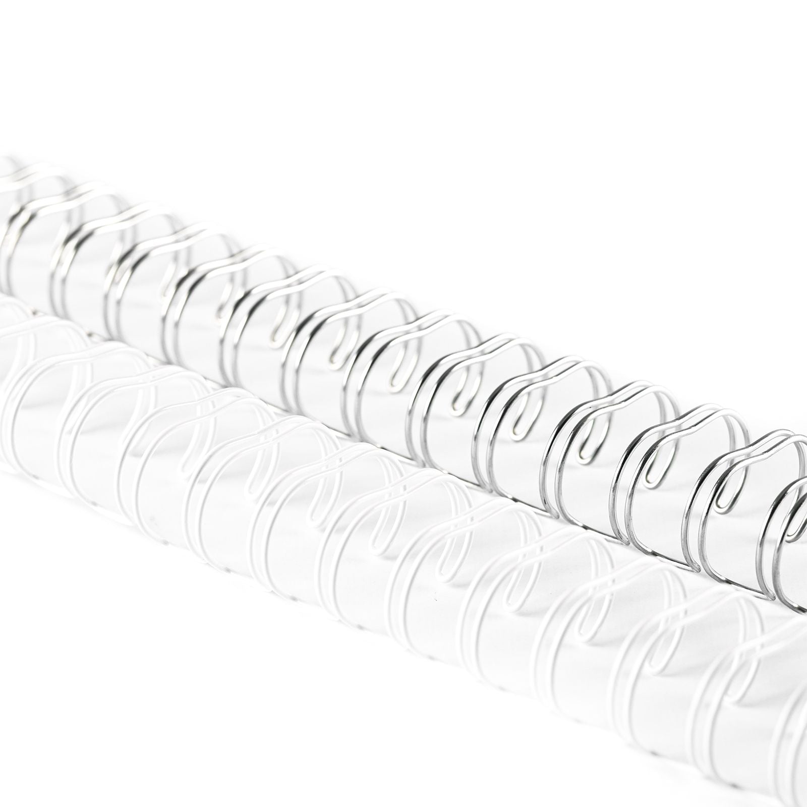 Vaessen creative • peignes métalliques faciles à relier 16mm 2:1 blanc argent 8 pcs.