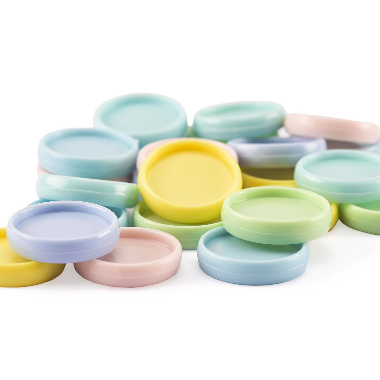Vaessen creative • Reliure facile disques 24mm pastels arc-en-ciel 24pcs.