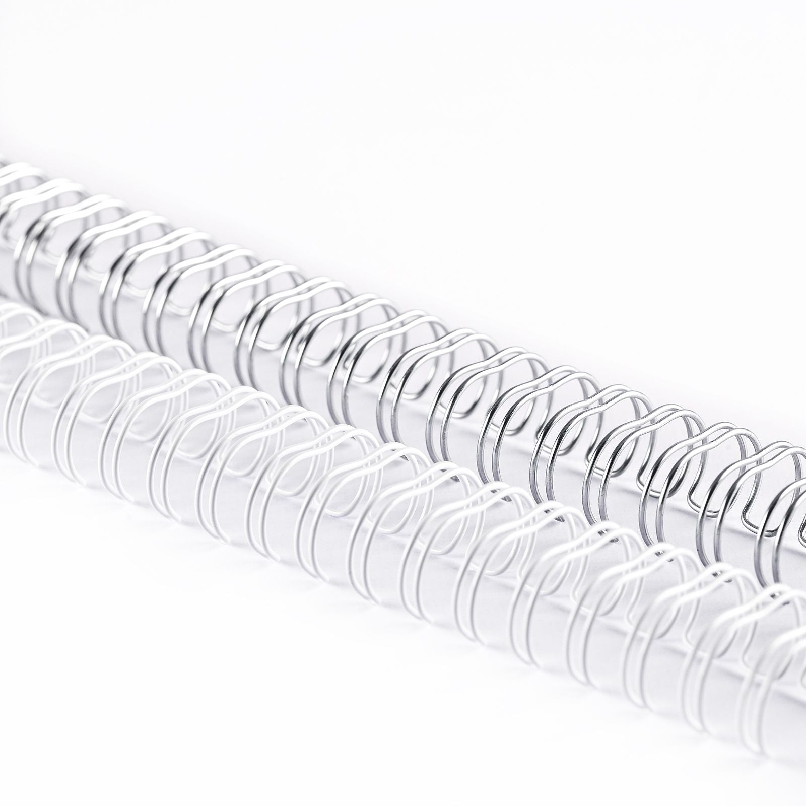 Vaessen creative • peignes métalliques faciles à relier 13mm 3:1 blanc argent 8 pcs.