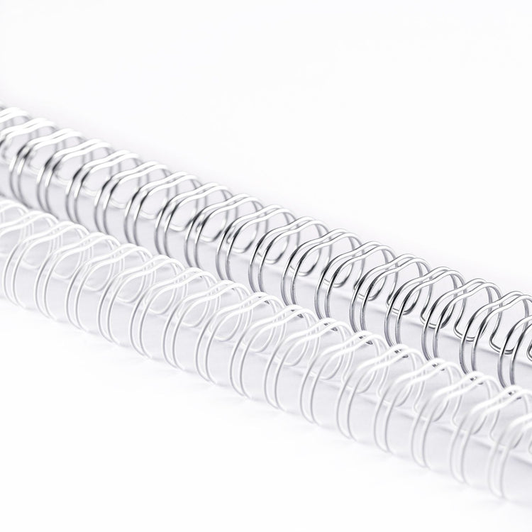Vaessen creative • peignes métalliques faciles à relier 13mm 3:1 blanc argent 8 pcs.