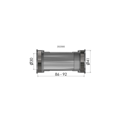 Bracket Elvedes PressFit BB86 92 41 mm pour 30 mm