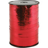 Ruban cadeau, l: 10 mm, brillant, rouge métallisé, 250 m 1 rouleau
