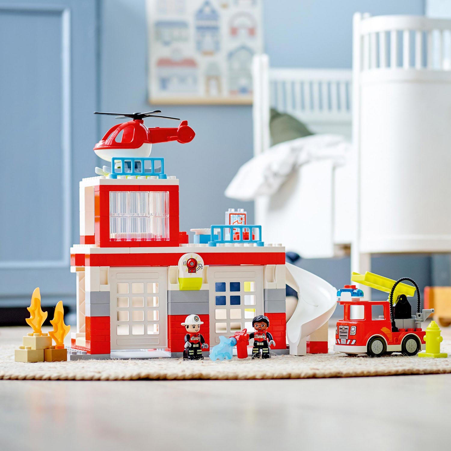 LEGO LEGO DUPLO 10970 Hélicoptère de caserne de pompiers