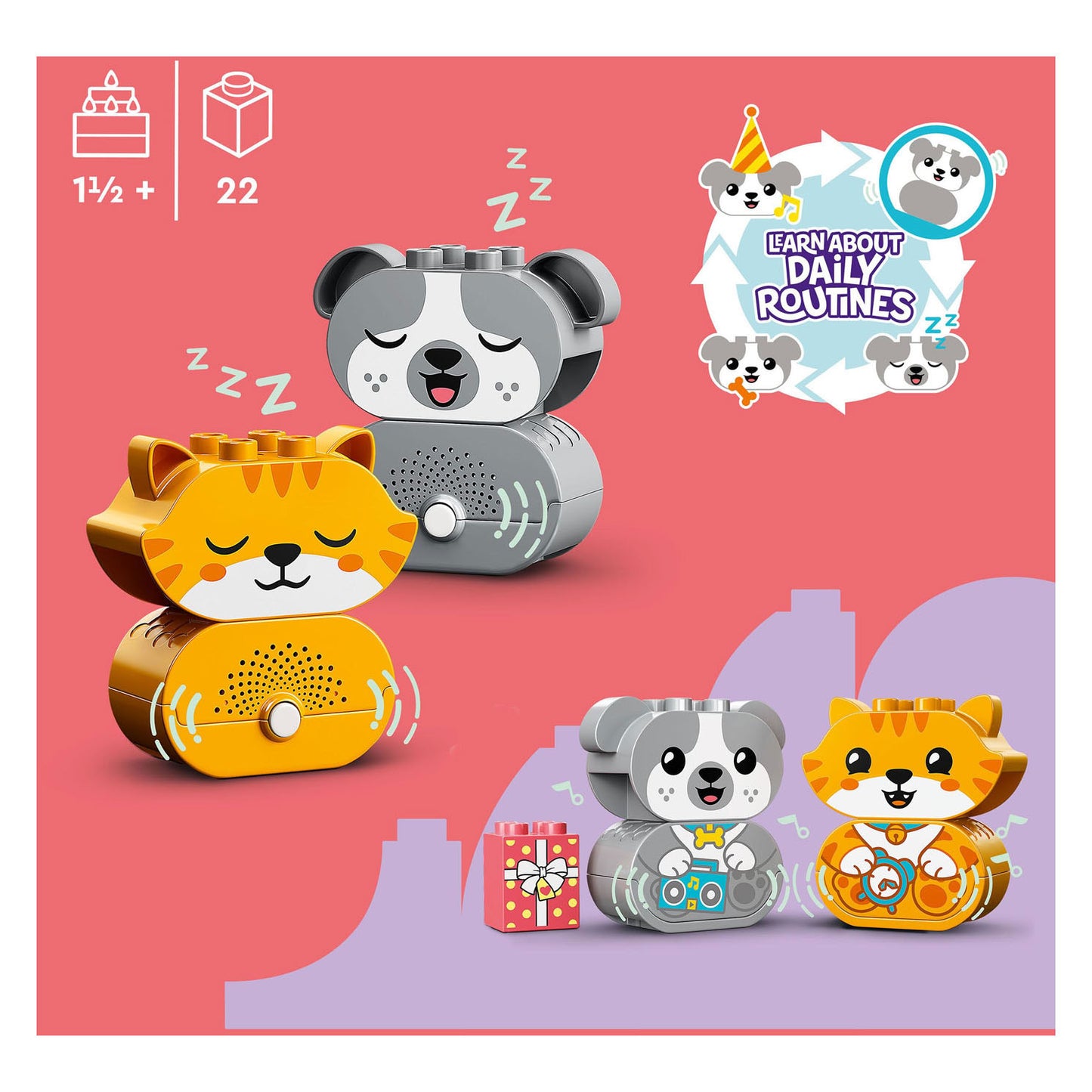 LEGO DUPLO LEGO DUPLO 10977 Mon premier chaton de chiot avec sons