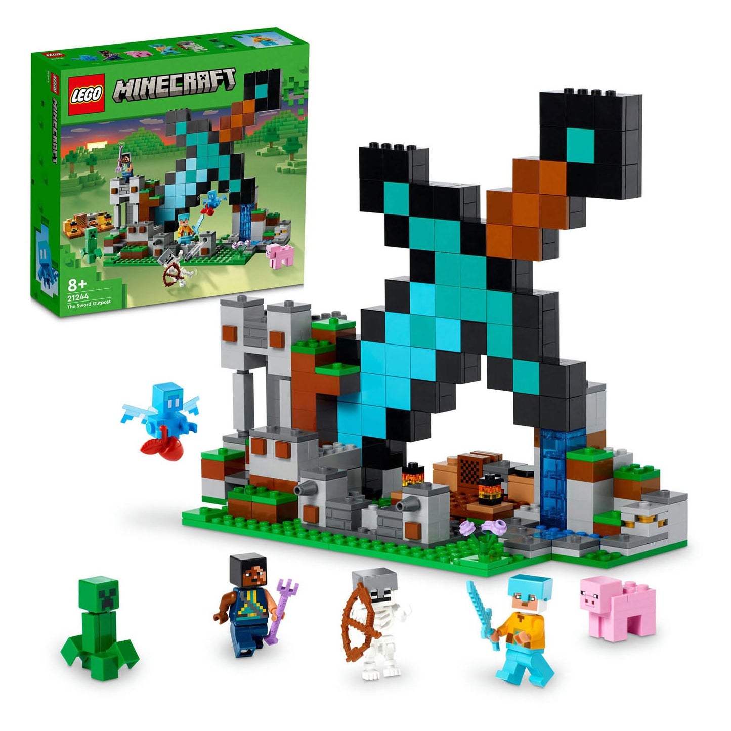 Lego LEGO Minecraft 21244 Base d'Attaque Epée