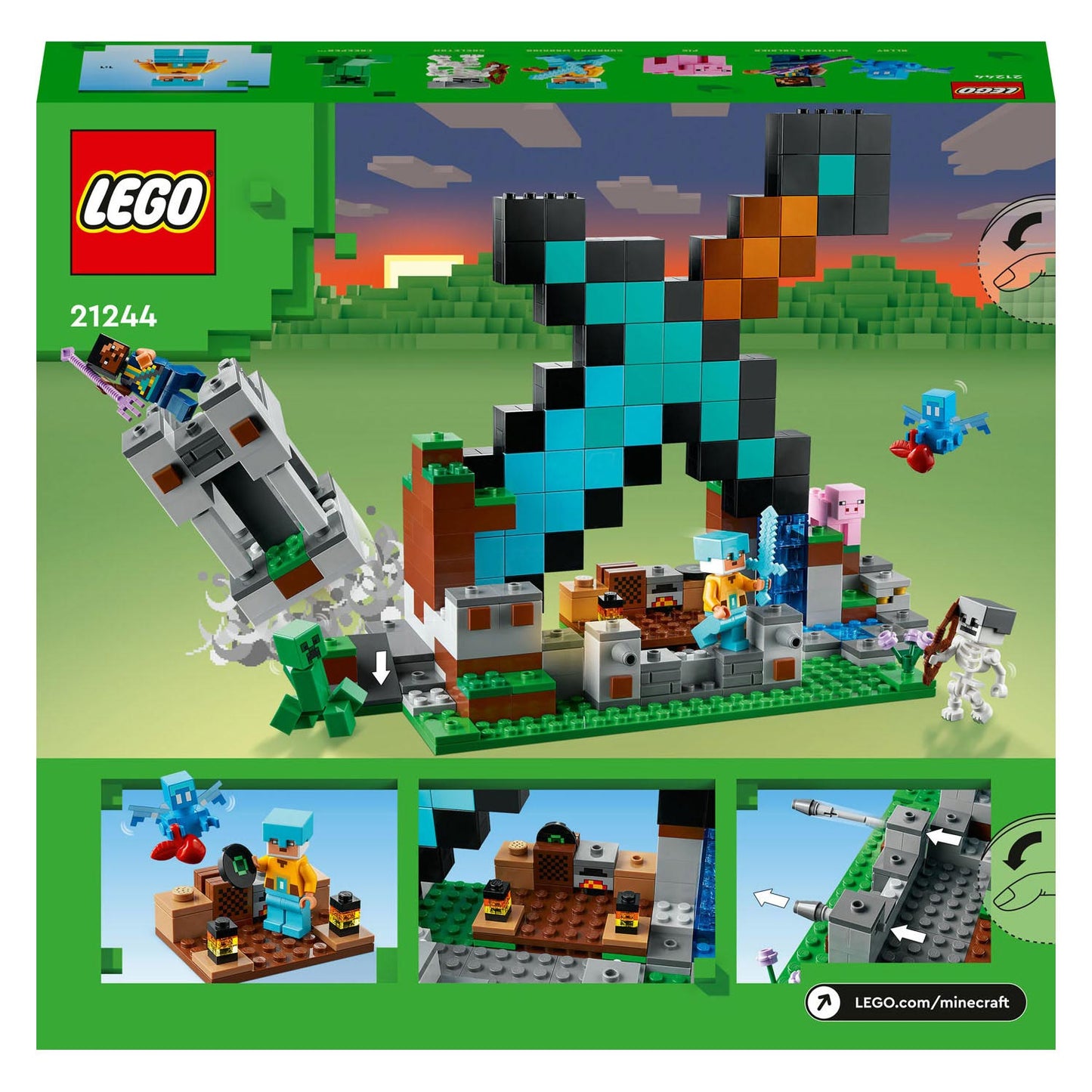 Lego LEGO Minecraft 21244 Base d'Attaque Epée