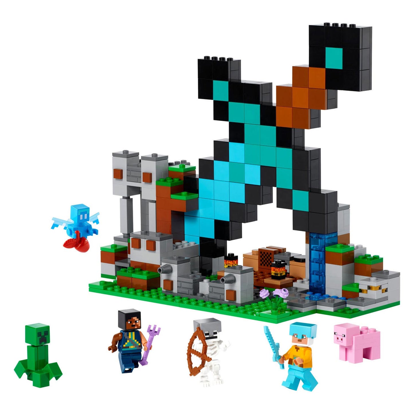 Lego LEGO Minecraft 21244 Base d'Attaque Epée