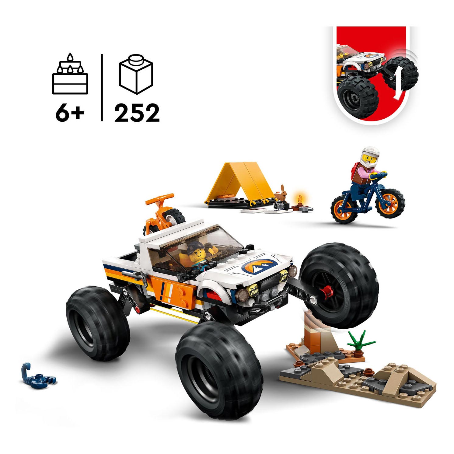 LEGO LEGO CITY 60387 4x4 Adventures de sous-notions