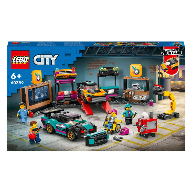 Garage LEGO LEGO CITY 60389 pour voitures réglables
