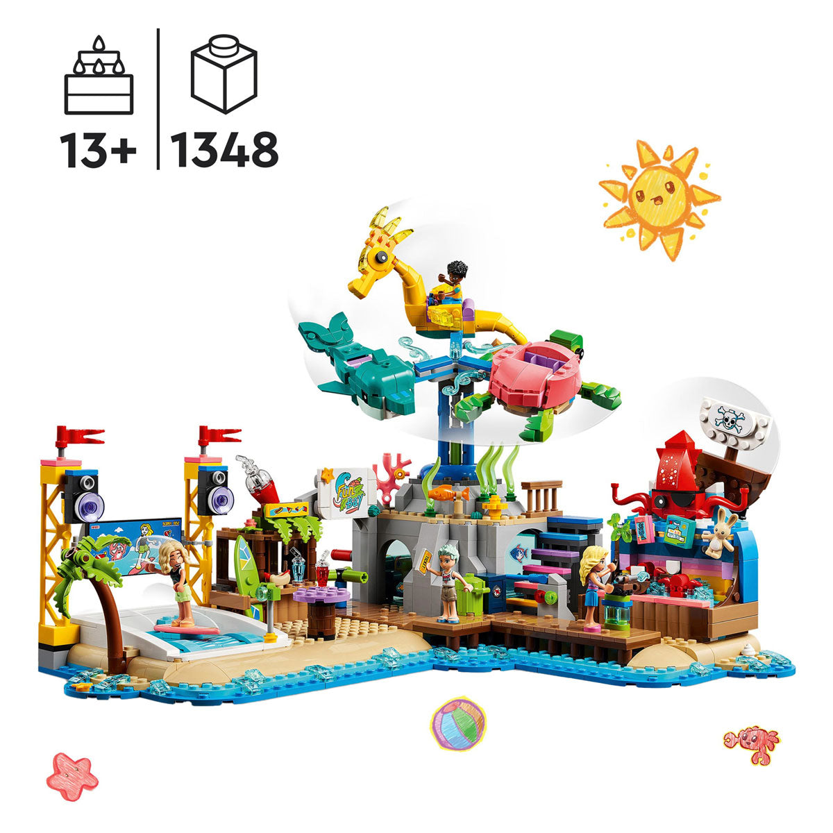 LEGO LEGO Friends 41737 plage d'attractions de plage
