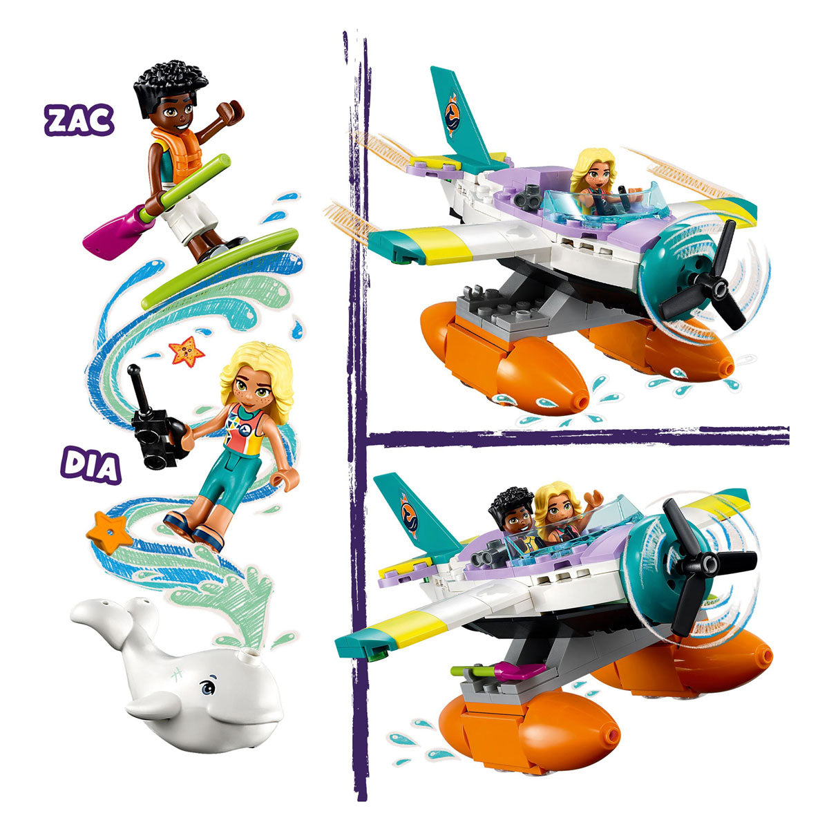 LEGO LEGO Friends 41752 Plan de sauvetage en mer
