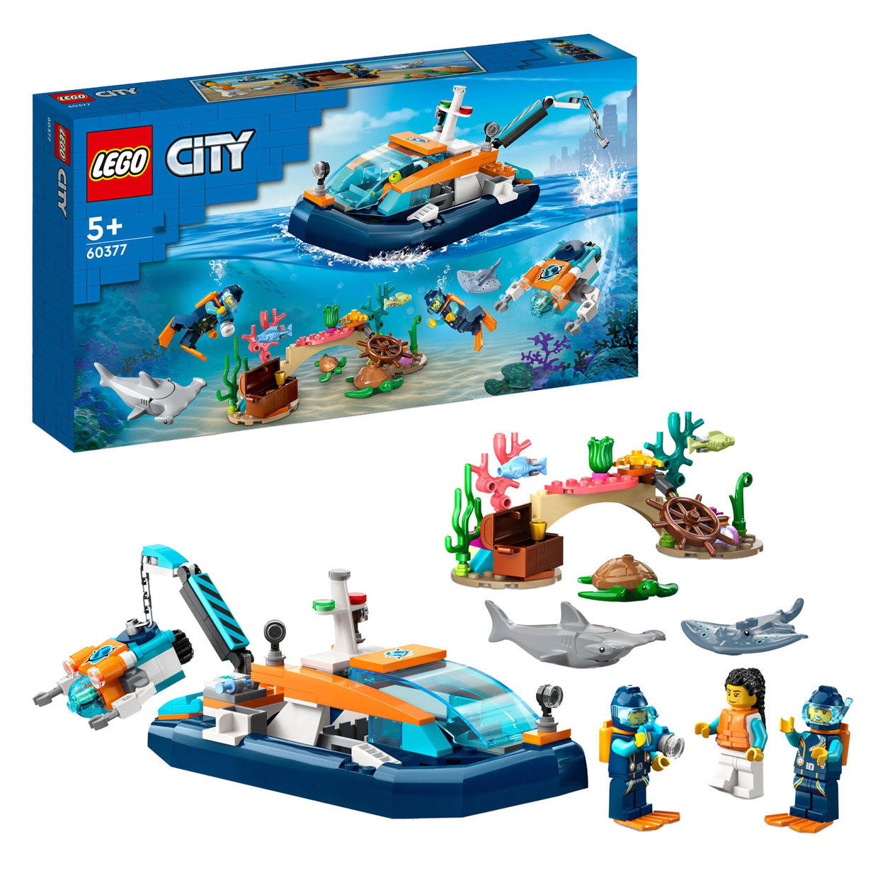 LEGO LEGO CITY 60377 Reconnaissance du bateau de plongée